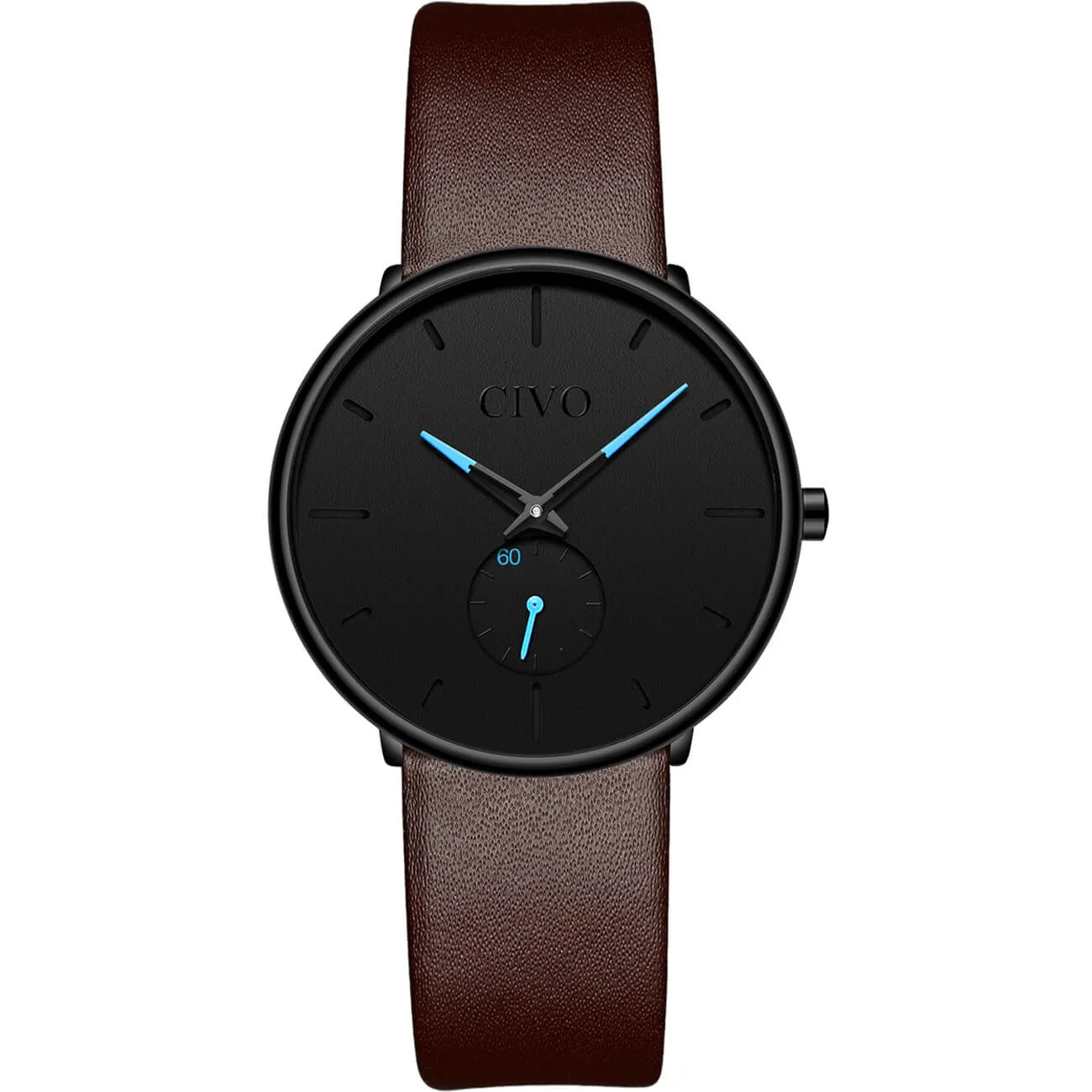 0124C | Quartz Men Watch | Leather Band