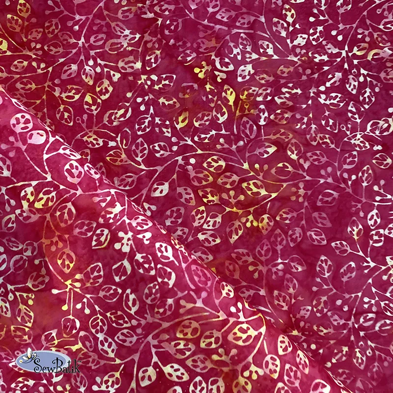 115" Wide Batik - Violetta - Strawberry