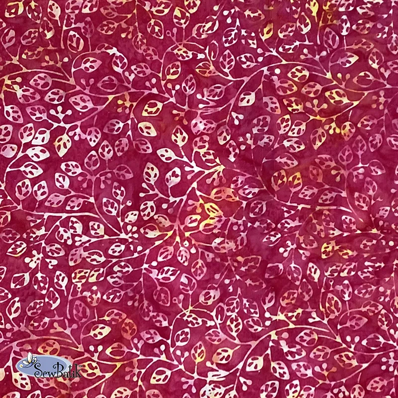 115" Wide Batik - Violetta - Strawberry