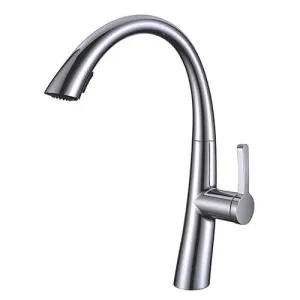 16 Inch Single Hole Pull-Down Pre-Rinse Kitchen Faucet