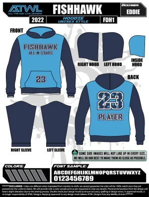 2022 Fishhawk All Stars Full Dye Hoody