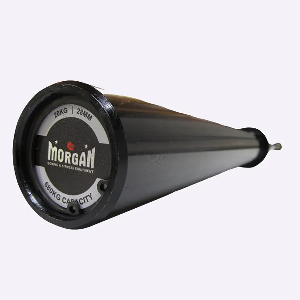 20kg MORGAN BLACK HARDEN CHROME OLYMPIC BARBELL - 680kg Max capacity