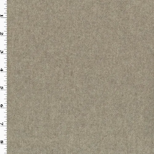 3 7/8 YD PC-Soft Taupe Napped Woven Wool Blend Jacketing Fabric