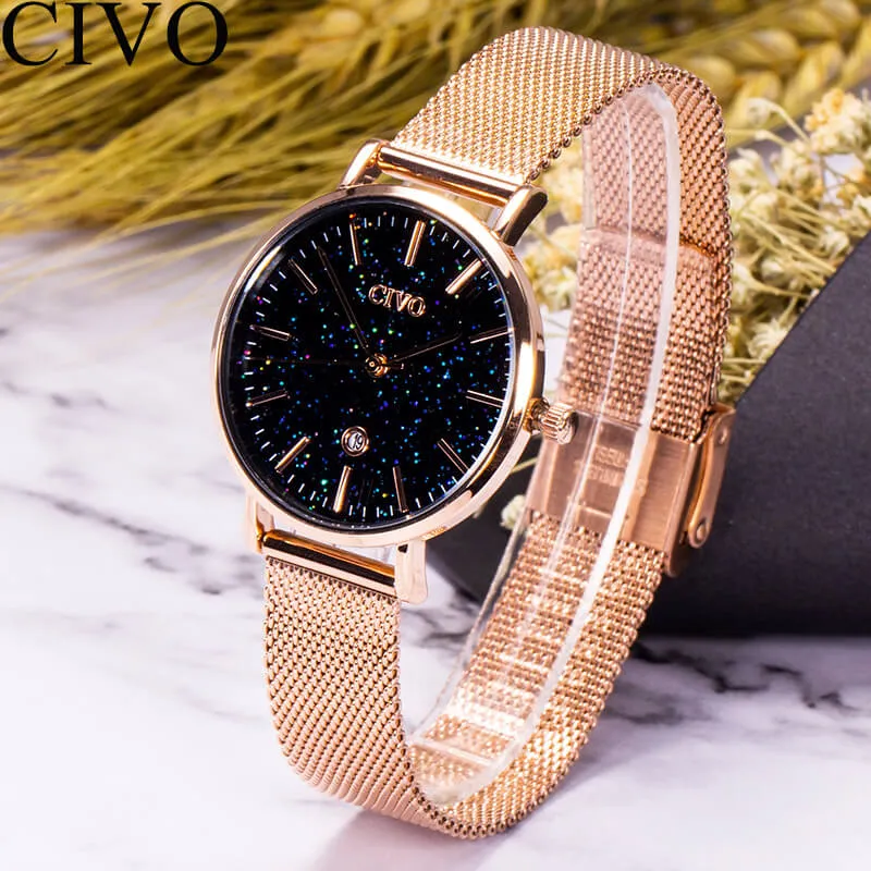 8062C | Quartz Women Watch | Mesh Band