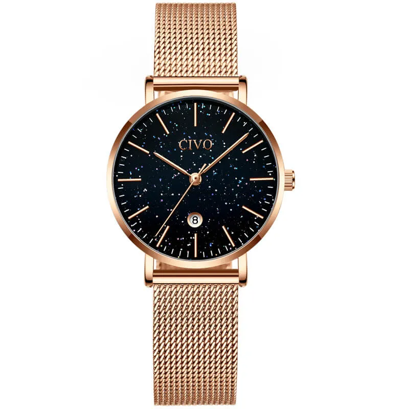 8062C | Quartz Women Watch | Mesh Band