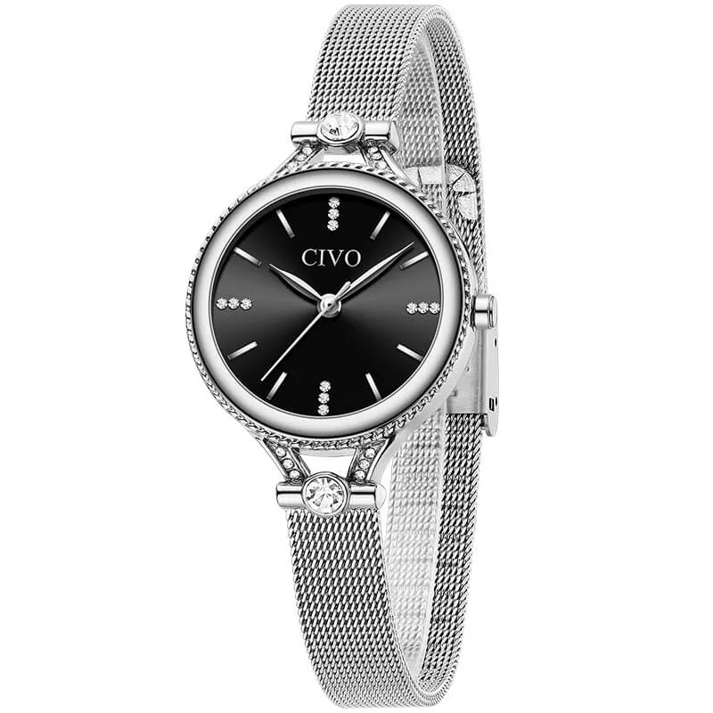 8120C | Quartz Women Watch | Mesh Band