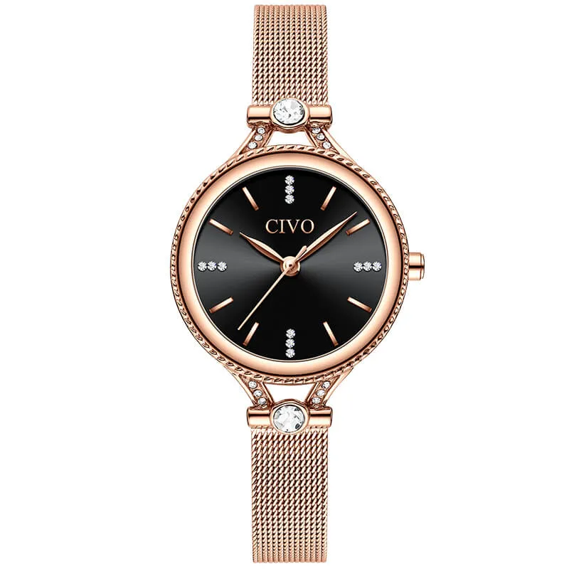 8120C | Quartz Women Watch | Mesh Band