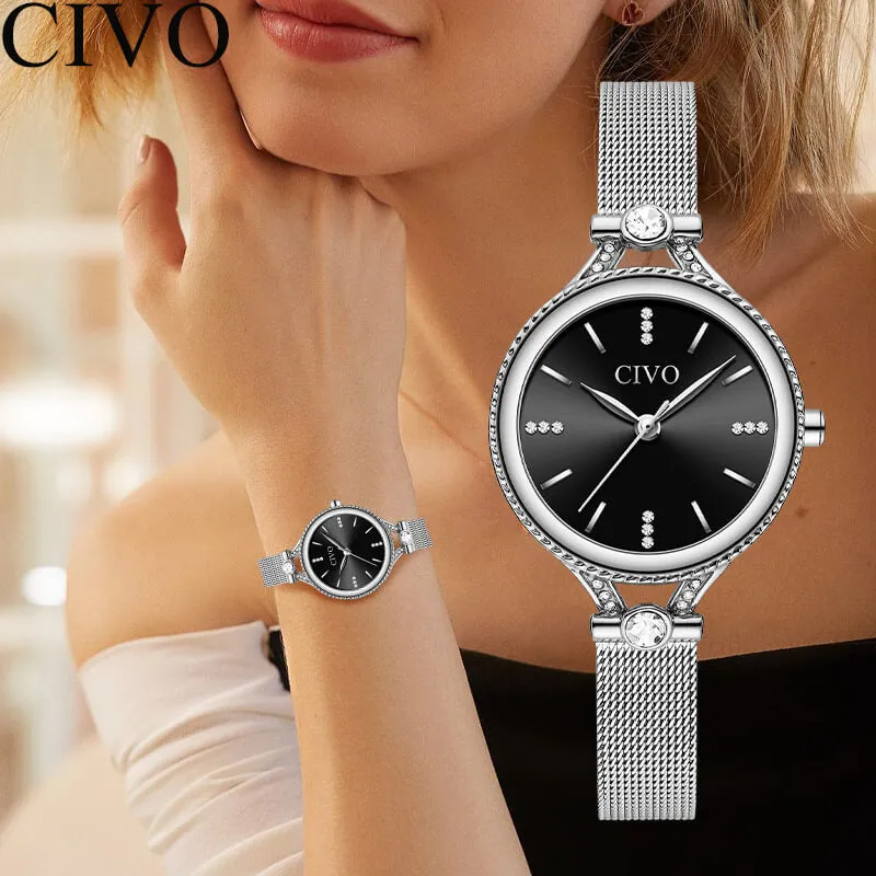 8120C | Quartz Women Watch | Mesh Band