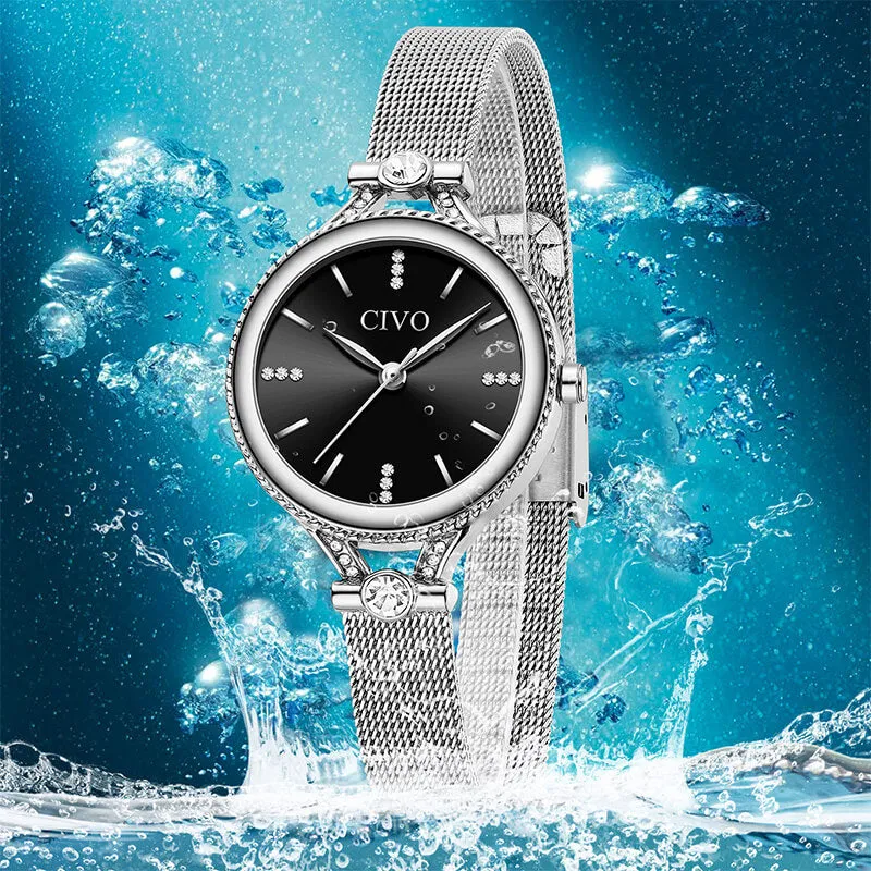 8120C | Quartz Women Watch | Mesh Band