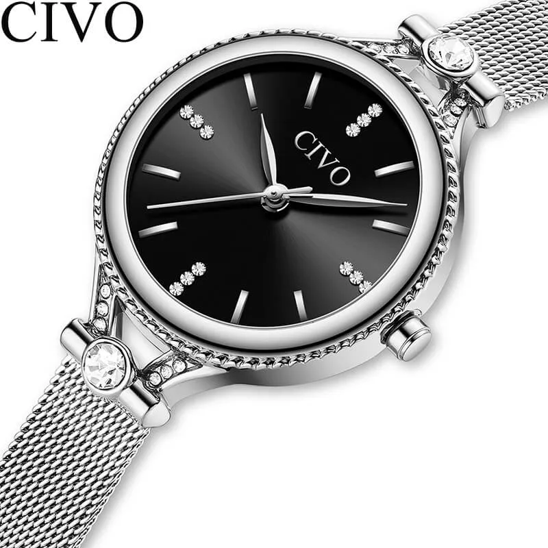 8120C | Quartz Women Watch | Mesh Band