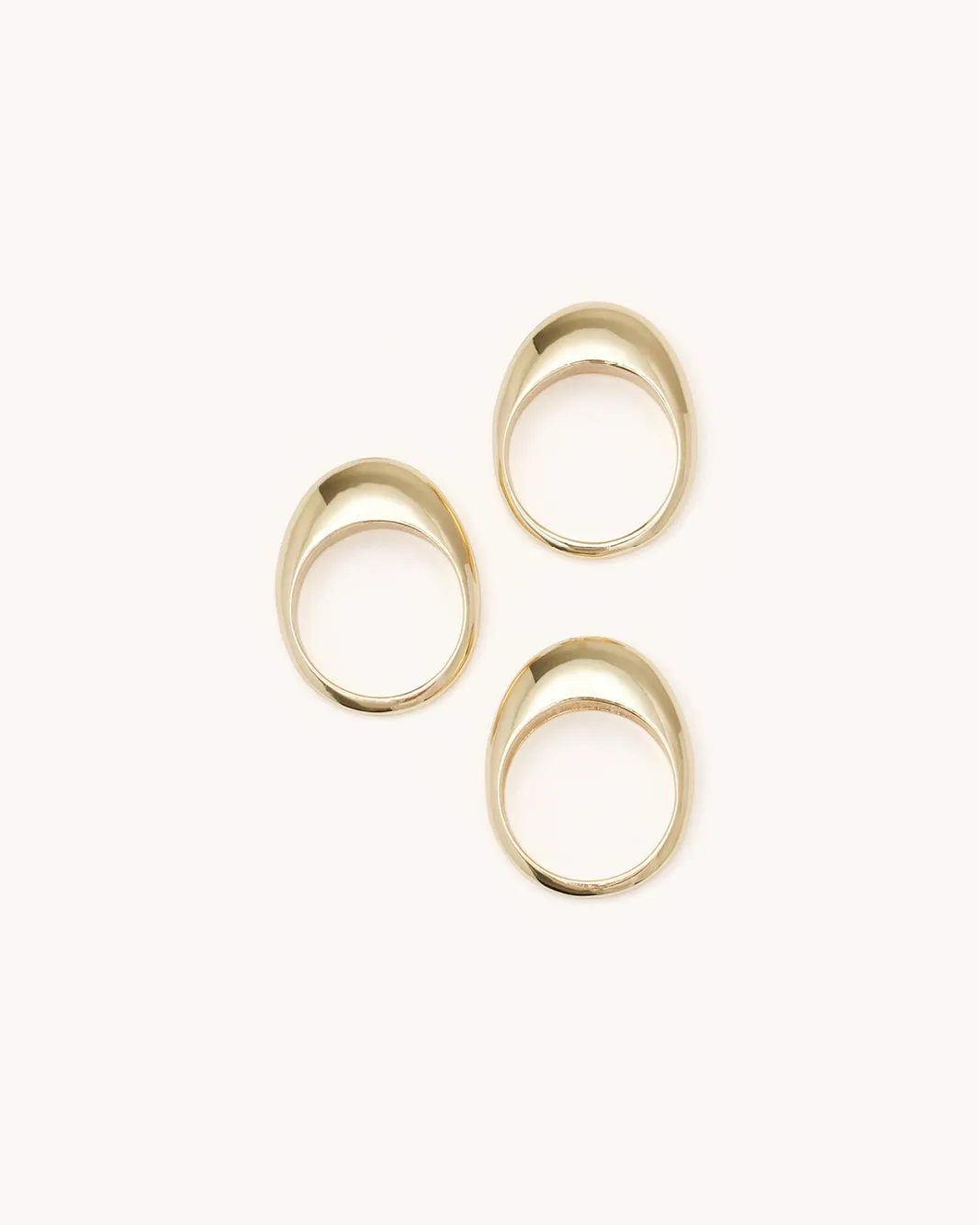 ALEXANDRIA RING 3 PACK - GOLD