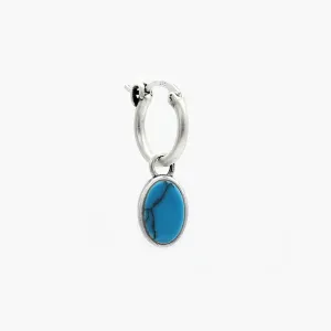 Arizona Turquoise Charm Sterling Silver Earring