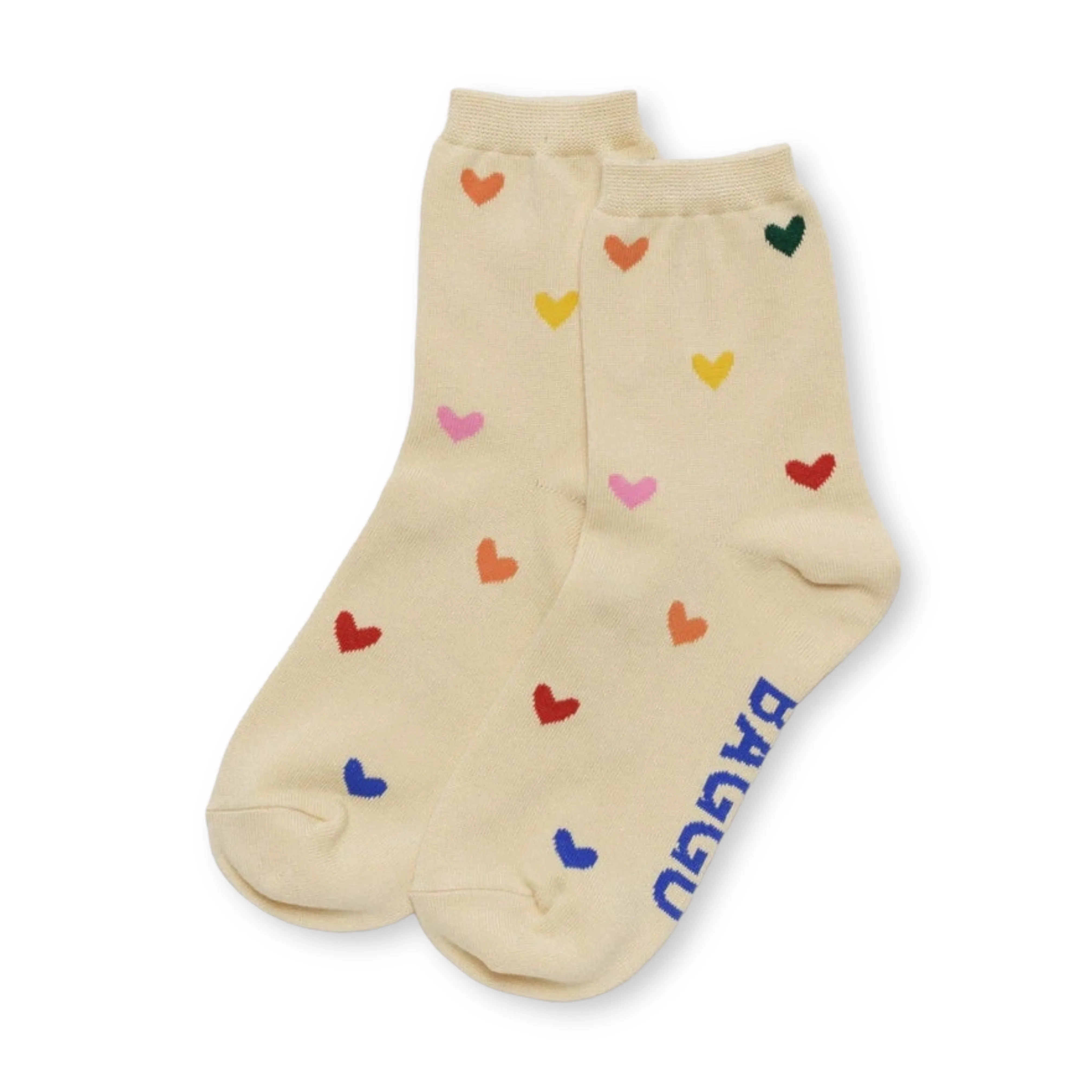 Baggu Crew Heart Socks S/M