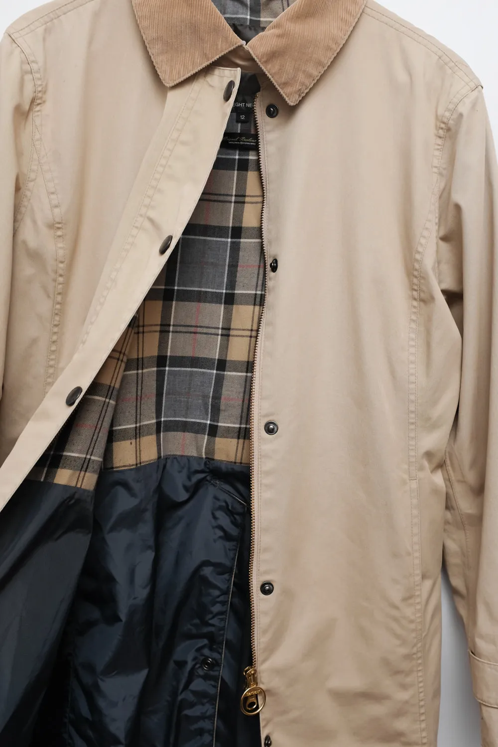 BARBOUR CLASSY BEIGE LONG JACKET COAT