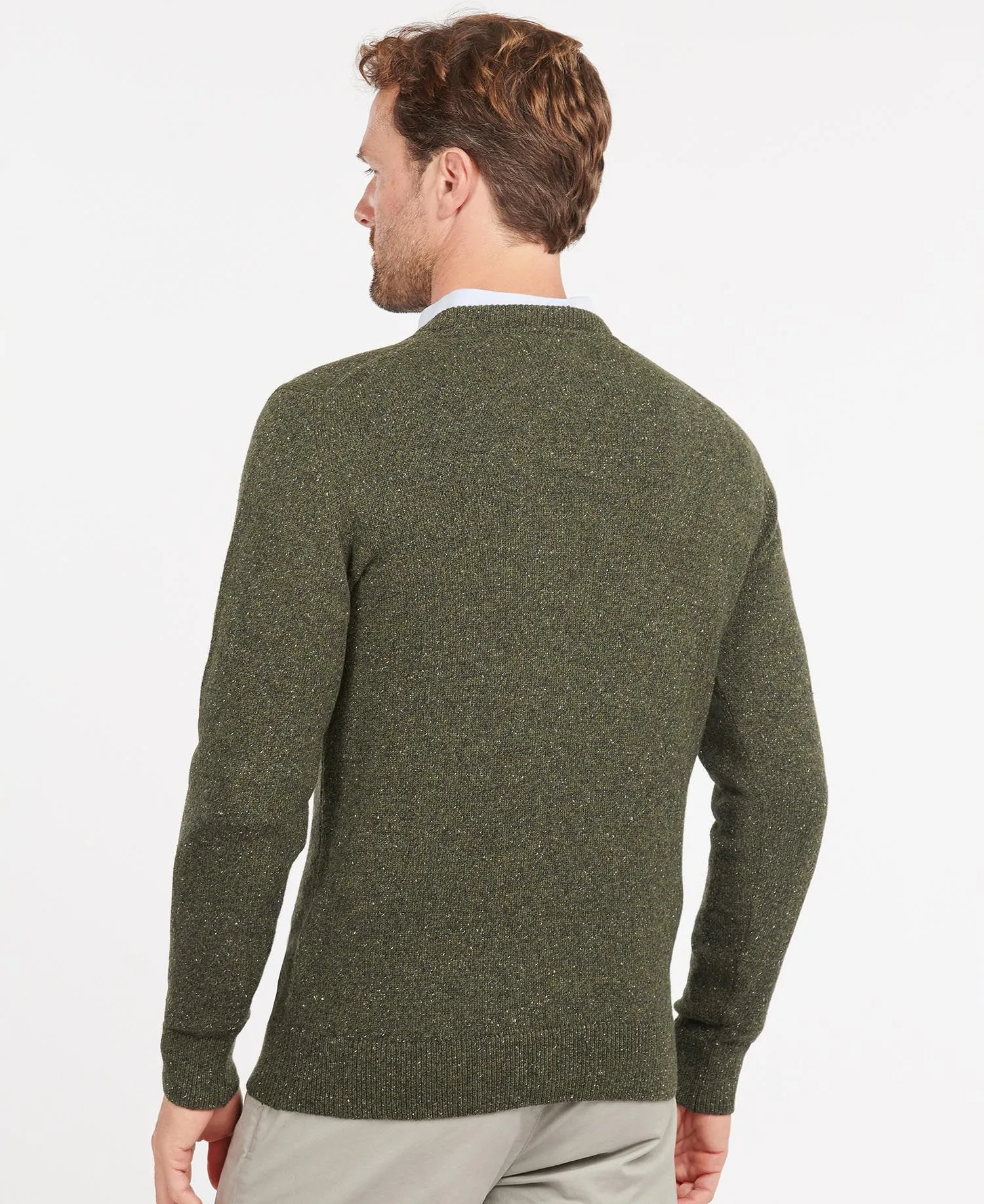 Barbour - Tisbury Crew Neck Sweater, Dark Seaweed