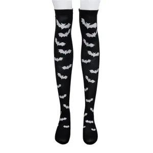 Black and white bat socks