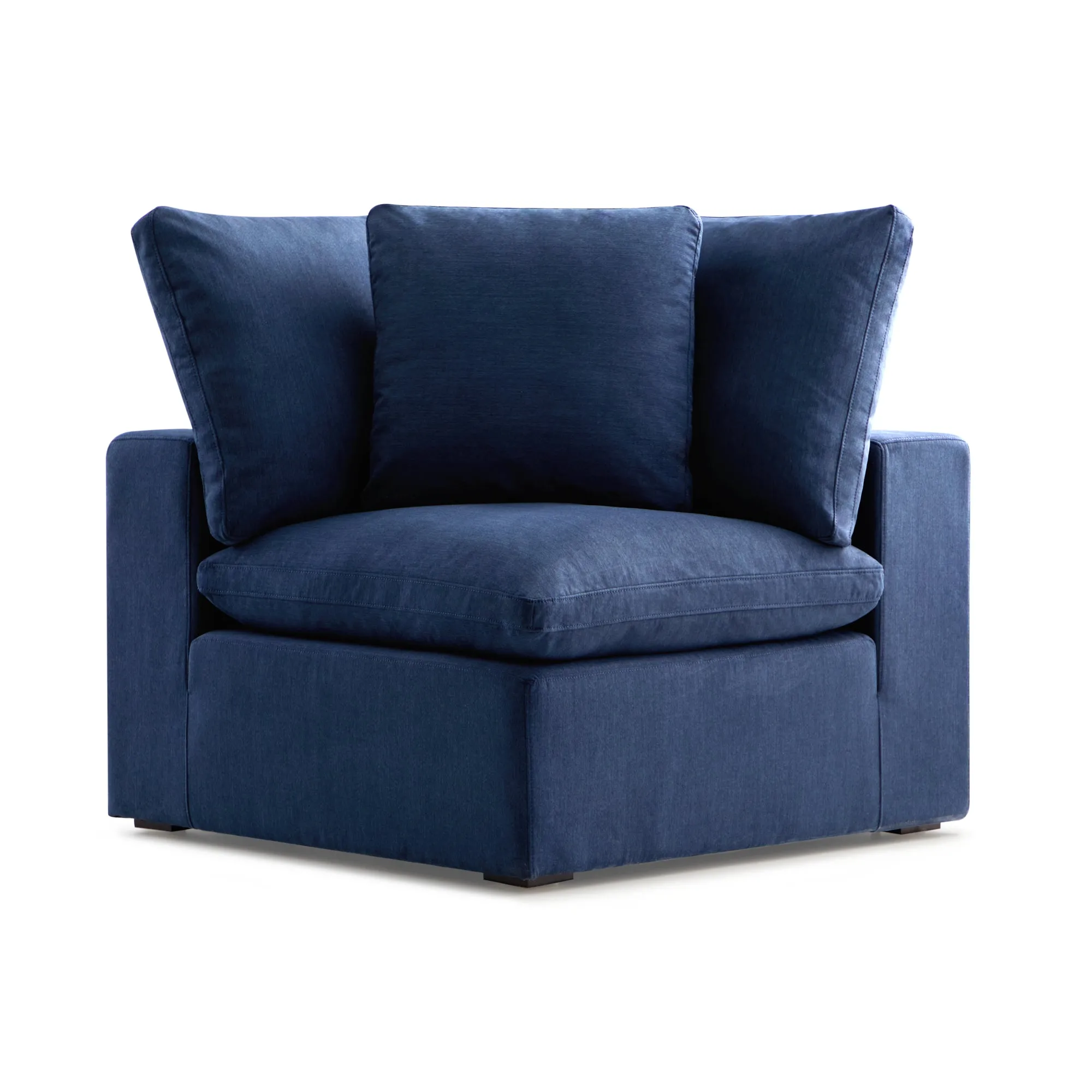 Bowe XL Chaise Shaped Sectional Navy