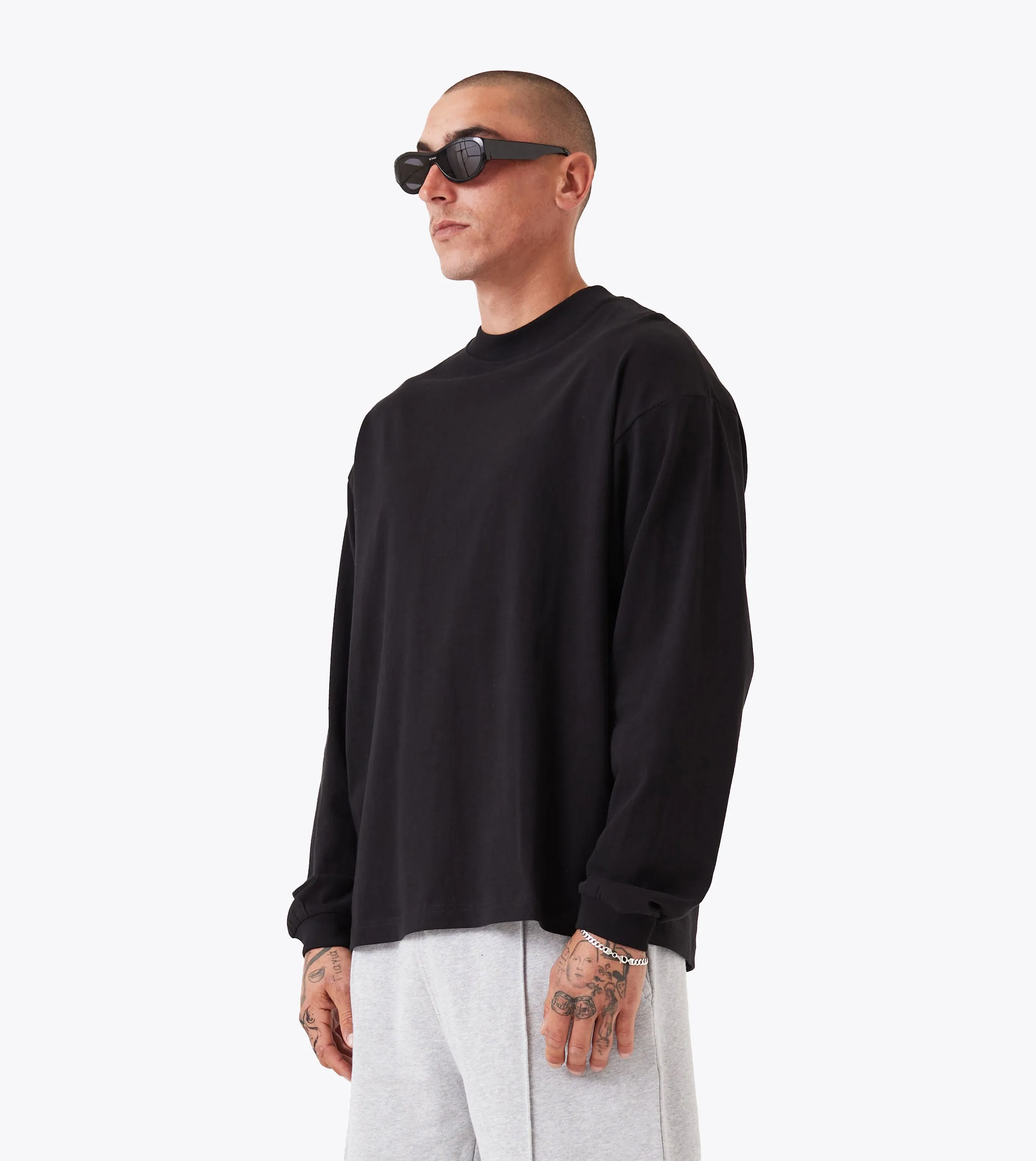 Box    LS Tee Black