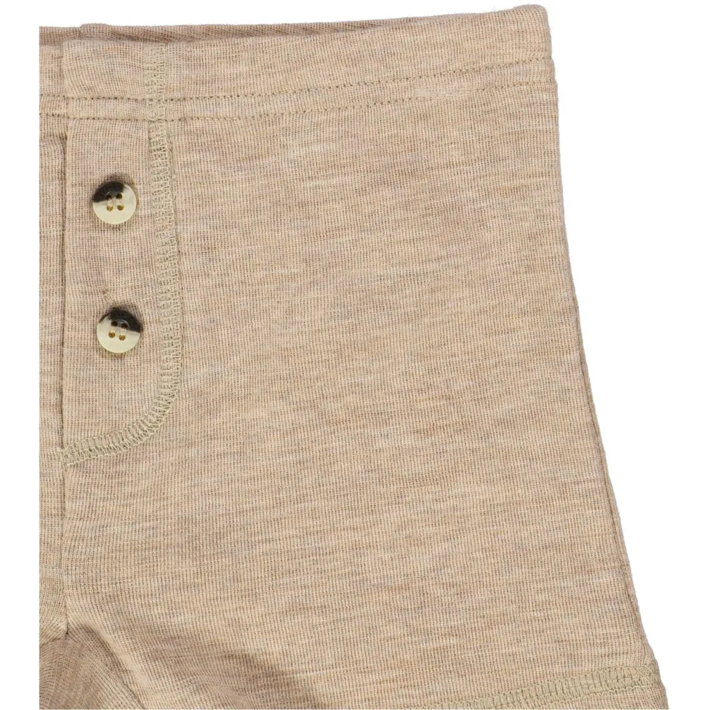 Boys Wool Tights - khaki melange