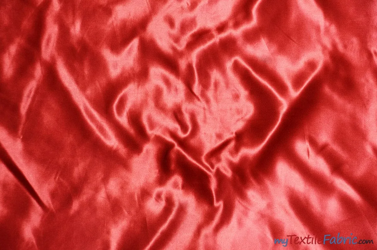 Bridal Satin Fabric - Shiny Bridal Satin - 60&#34; Wide - Sample Swatch