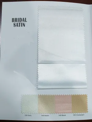 Bridal Satin Fabric - Shiny Bridal Satin - 60&#34; Wide - Sample Swatch