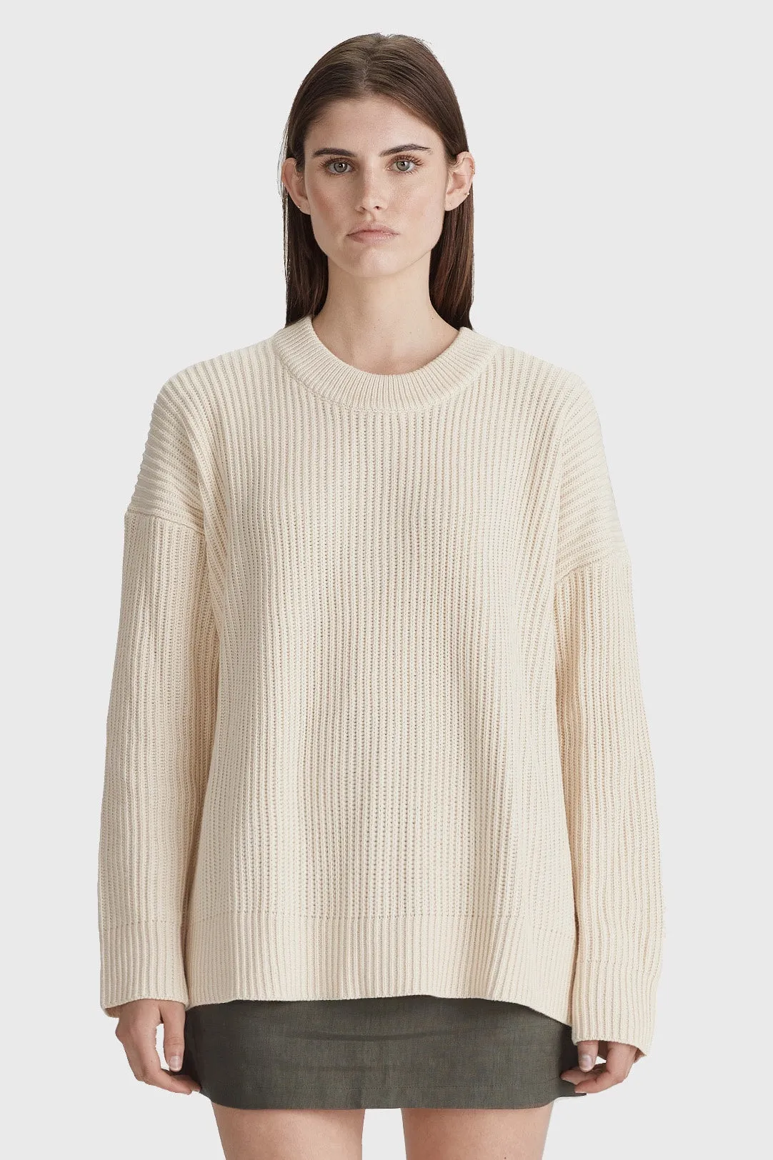 Chunky Knit Jumper - Cashew