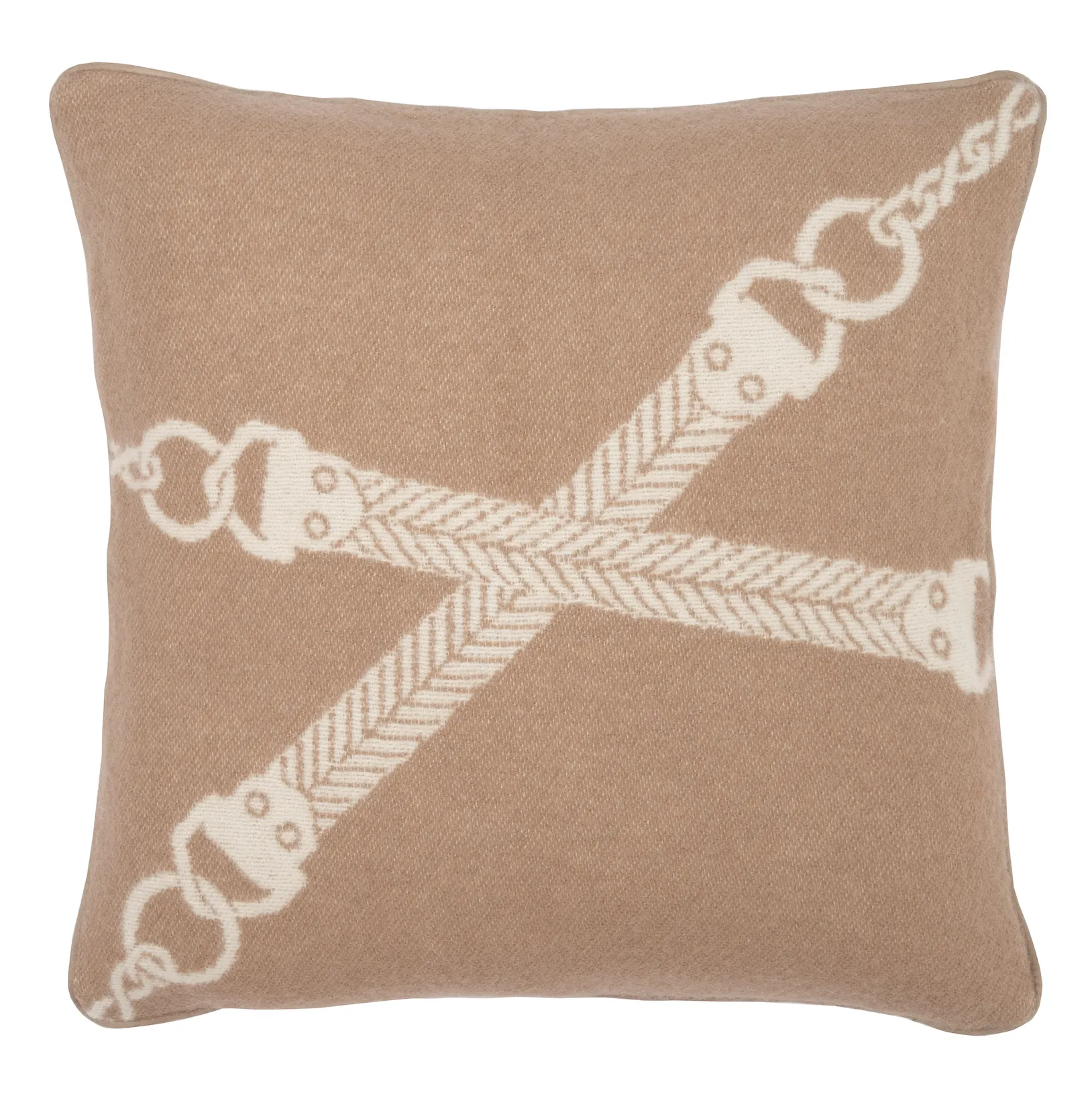 CLASSIC BIT CUSHION NZ WOOL NOUGAT