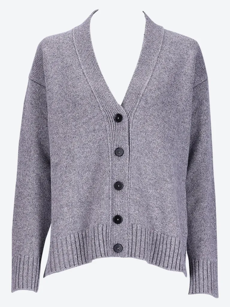 Classic chunky cashmere cardigan