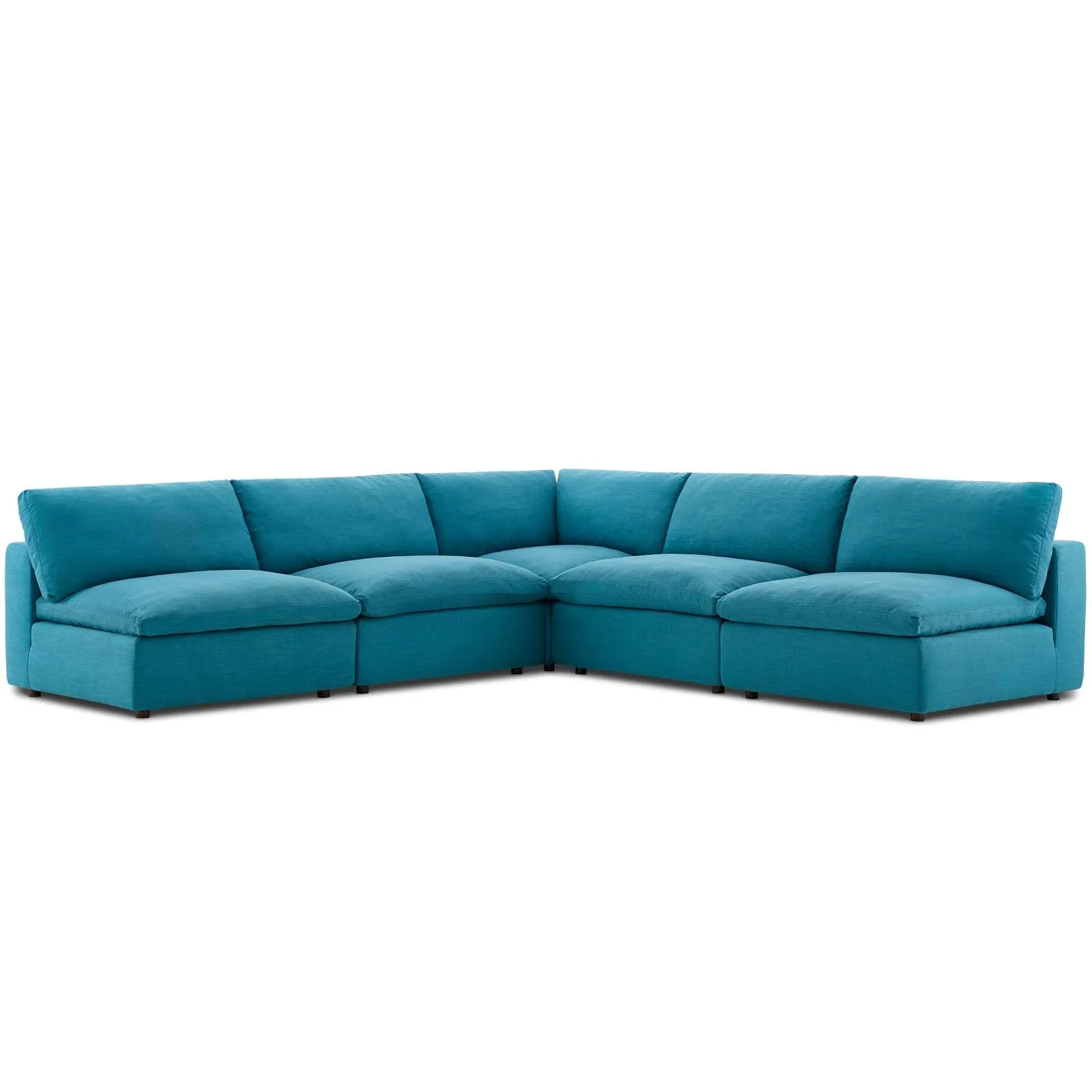 Commix Down Filled Overstuffed 5 Piece Sectional Sofa Set by Modway