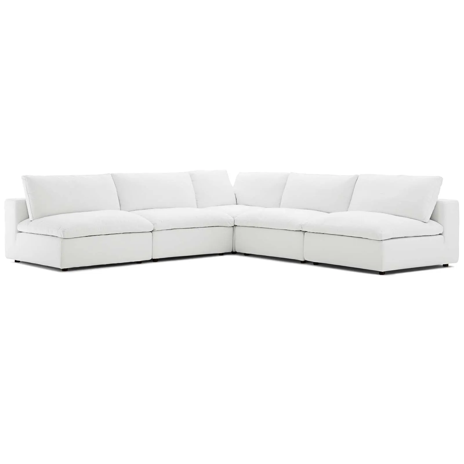 Commix Down Filled Overstuffed 5 Piece Sectional Sofa Set by Modway