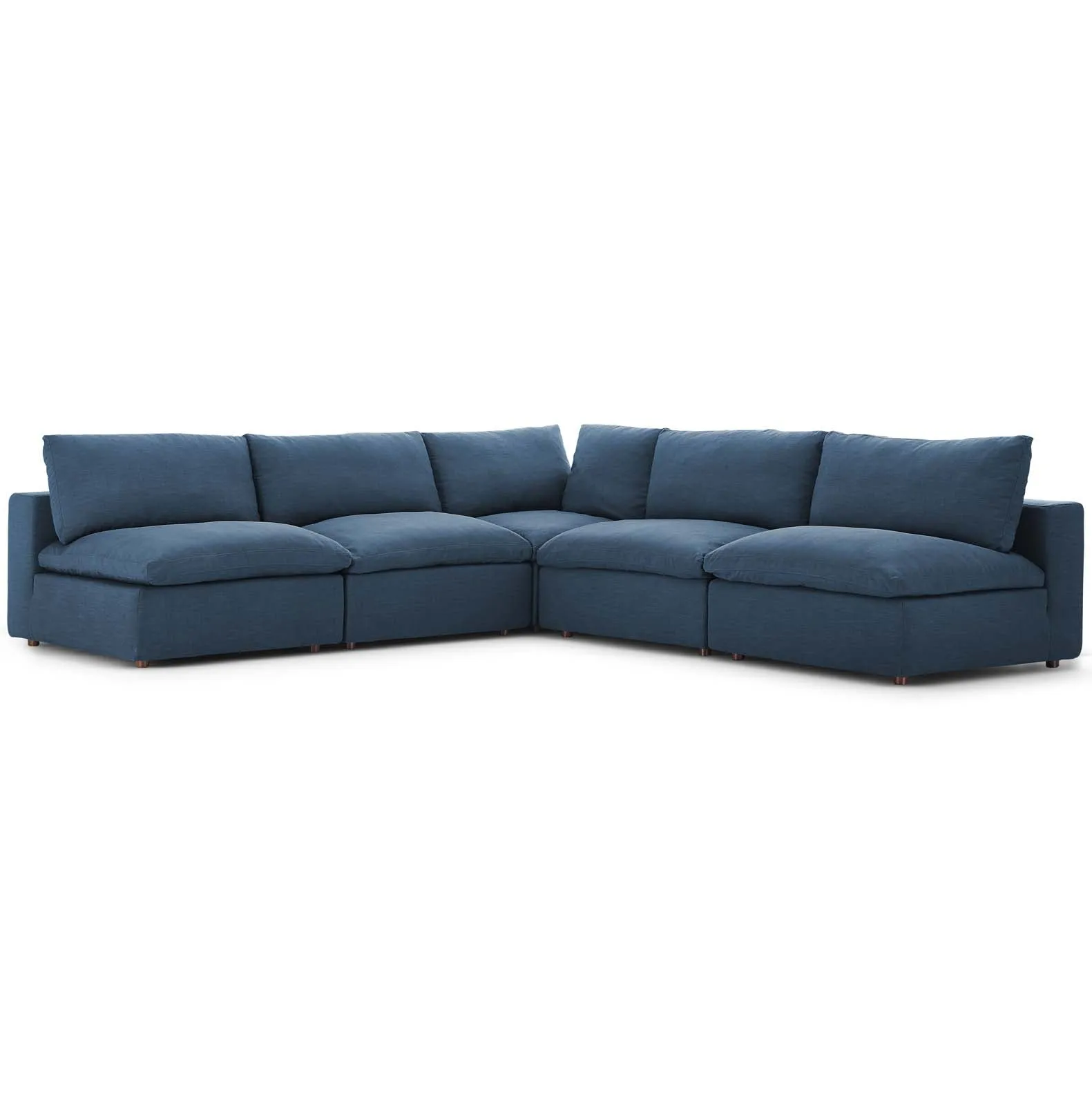 Commix Down Filled Overstuffed 5 Piece Sectional Sofa Set by Modway