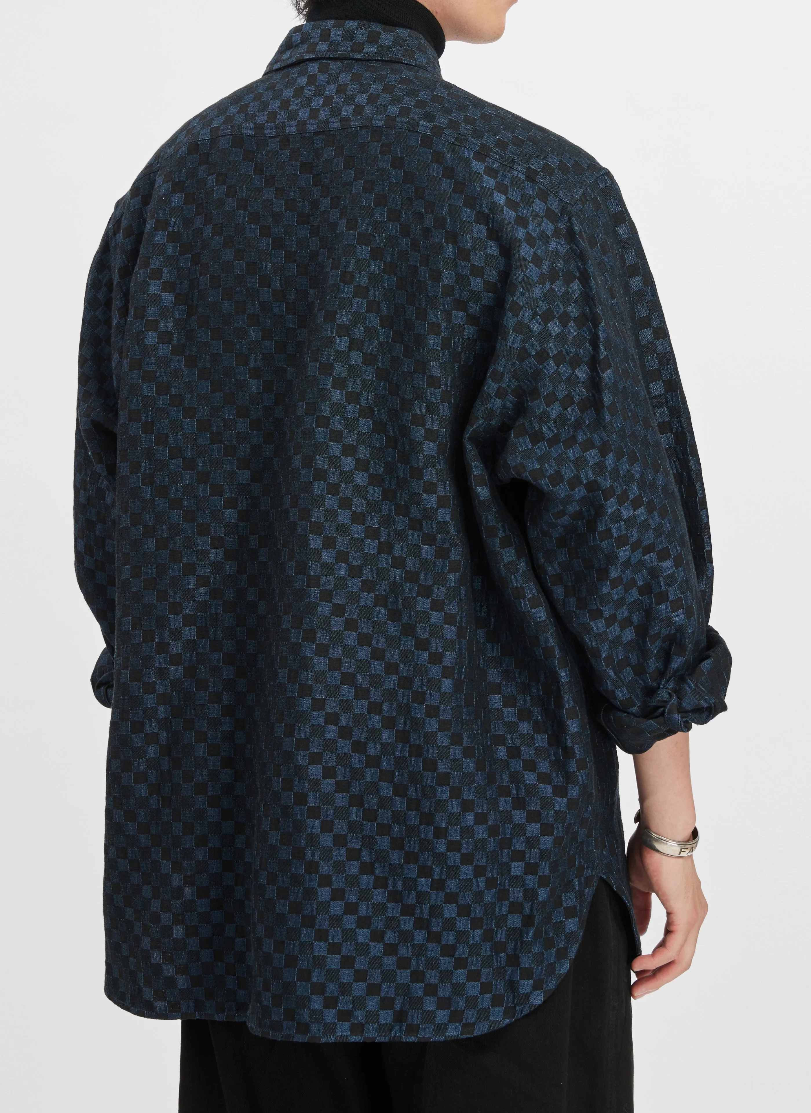 Cotton Linen Checkers CPO Shirt