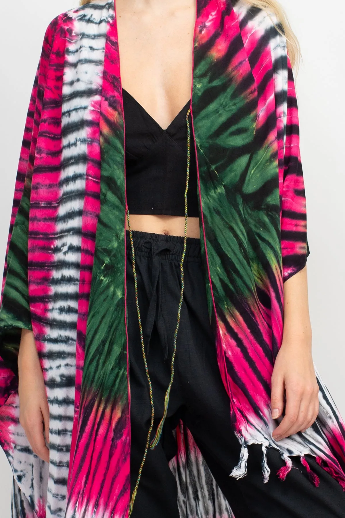 Diamond Tie Dye Kimono