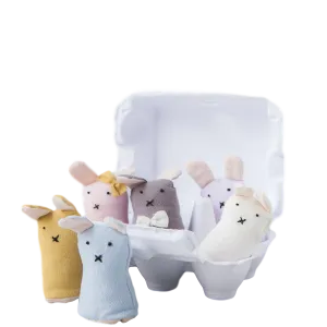 Down to the Woods Finger Puppet Bunch of Bunnies in a Carton