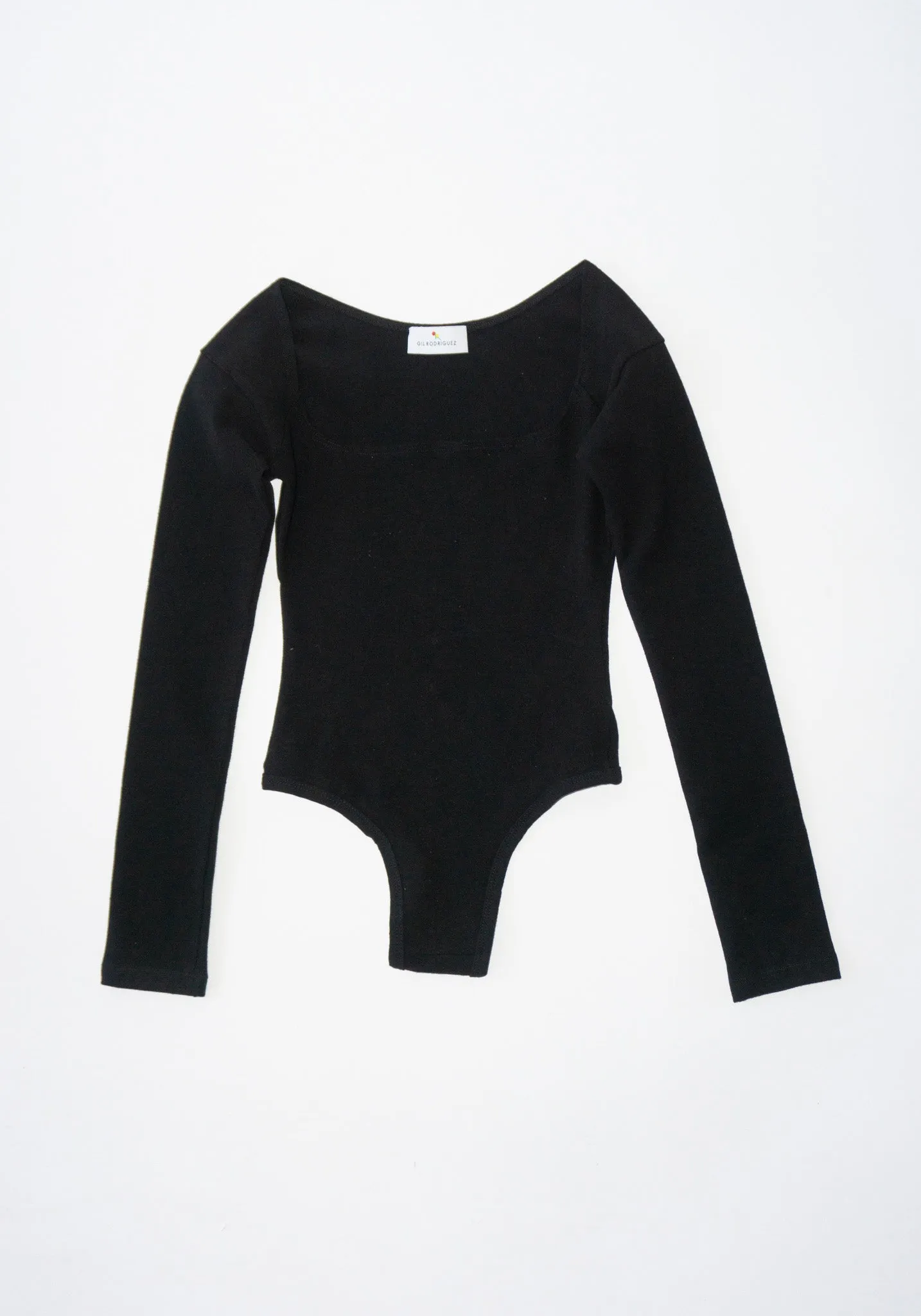 El Tigre Long Sleeve Bodysuit in Black