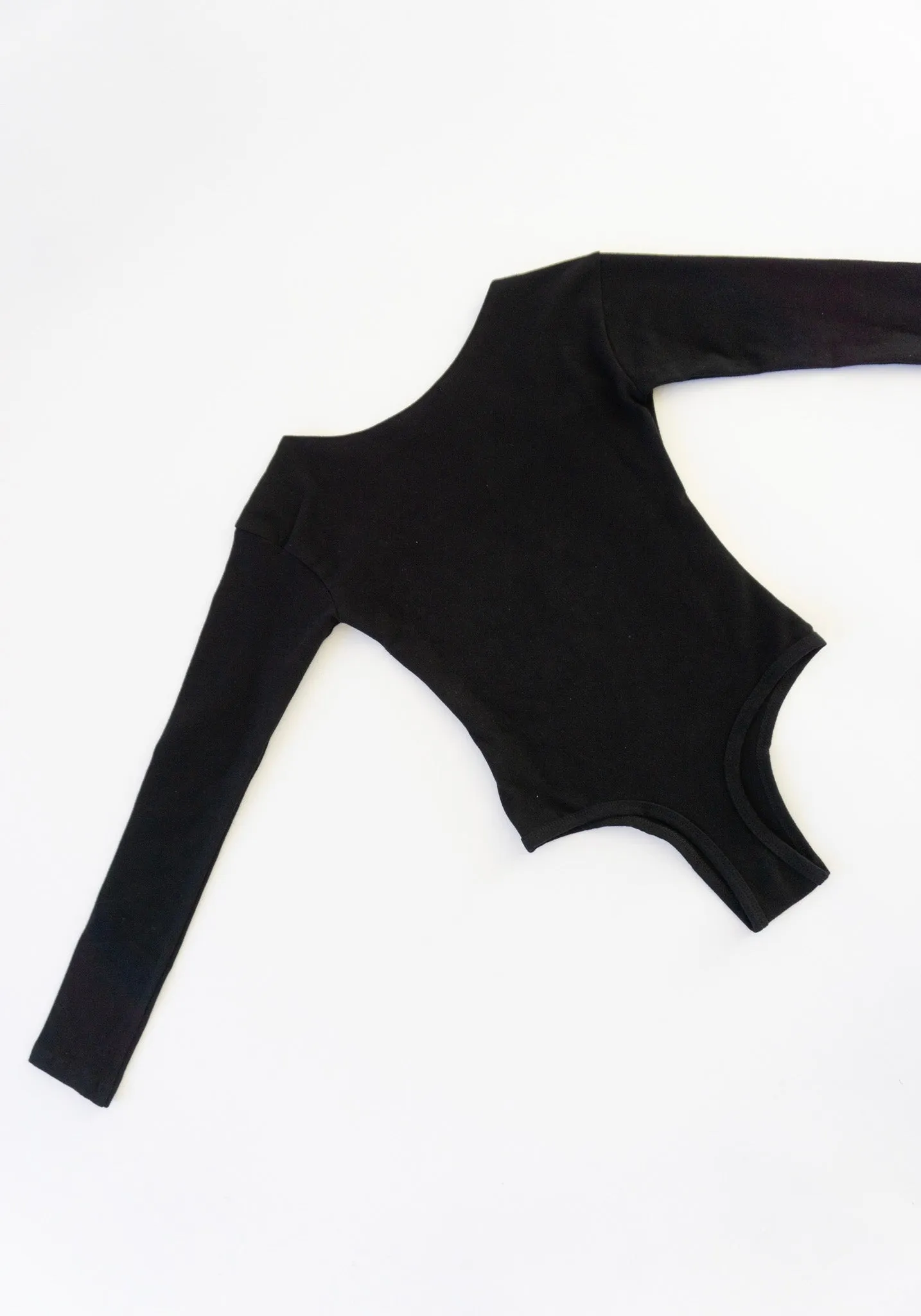 El Tigre Long Sleeve Bodysuit in Black