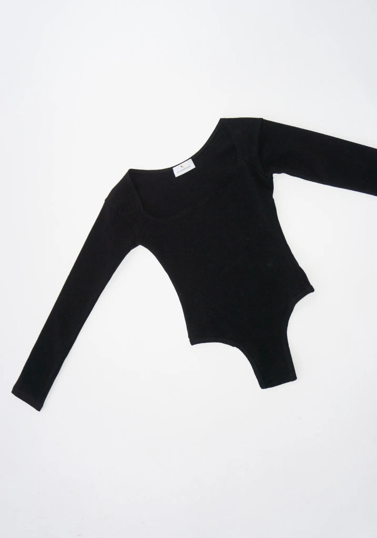 El Tigre Long Sleeve Bodysuit in Black