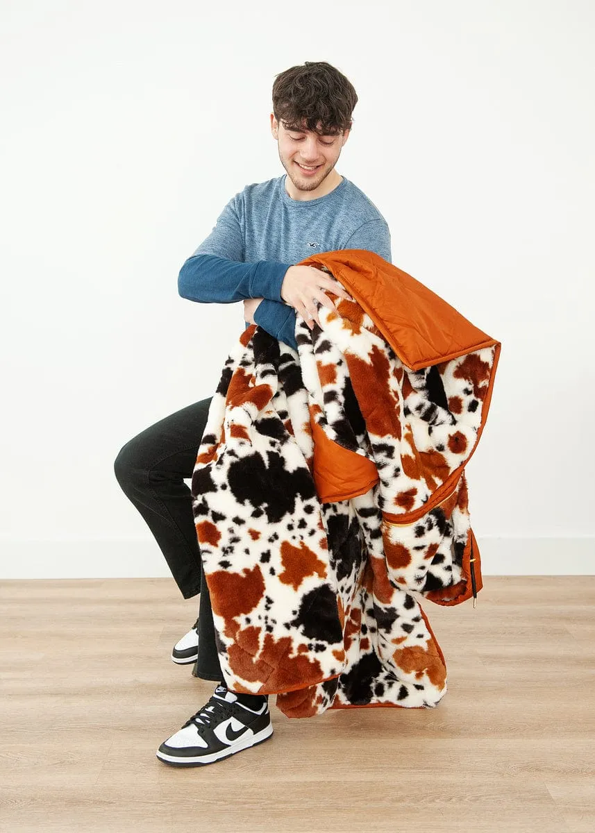 Everywhere Blanket - Brown Cow