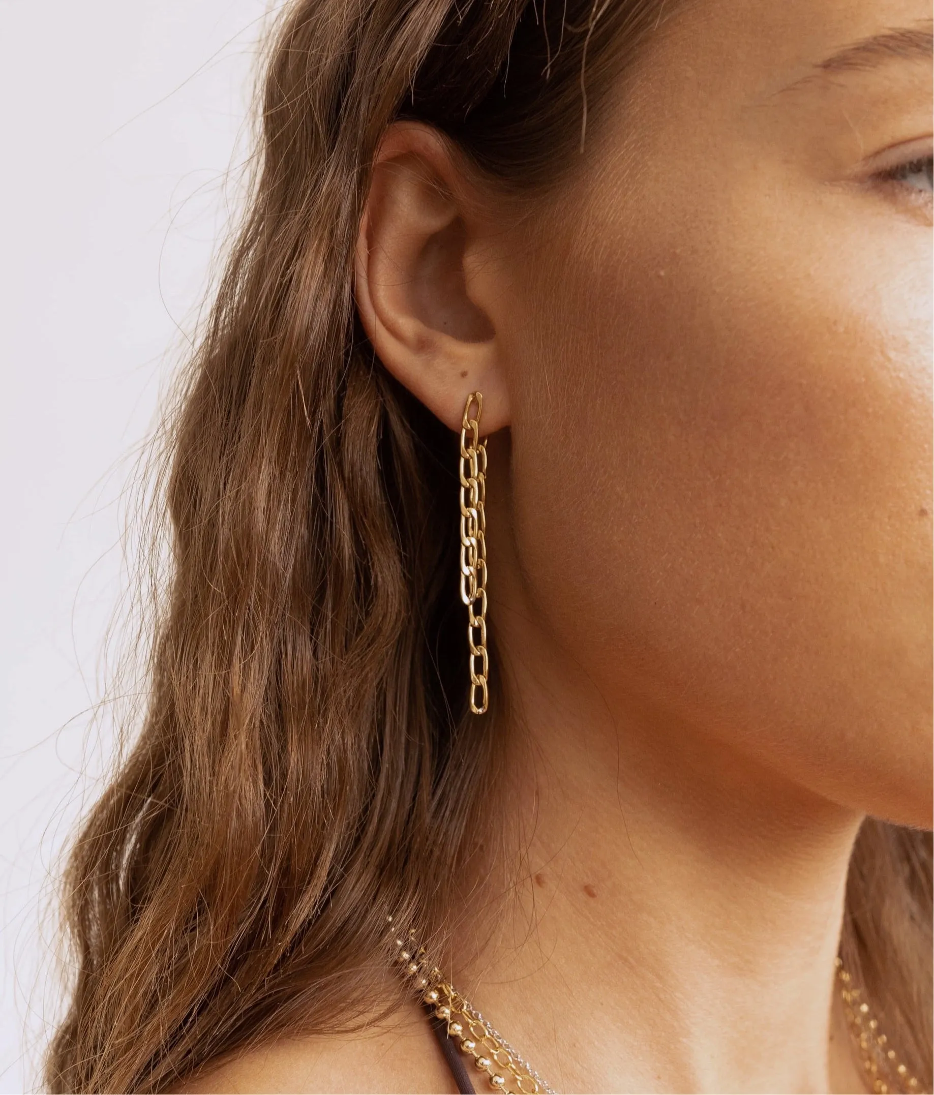 Fígaro Double Chain Earrings