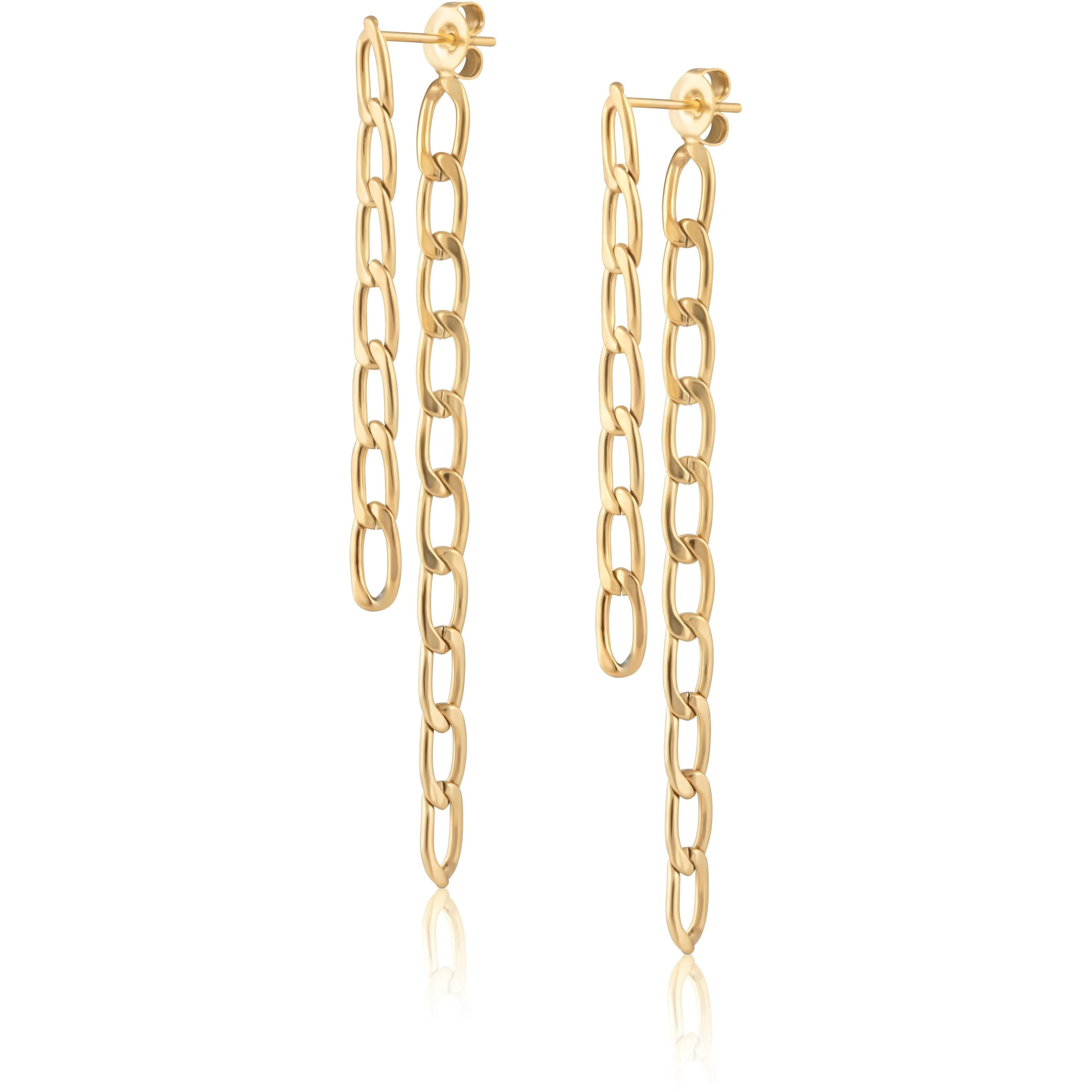 Fígaro Double Chain Earrings