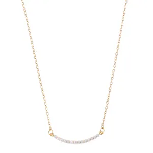 Gianna Curved Bar Necklace