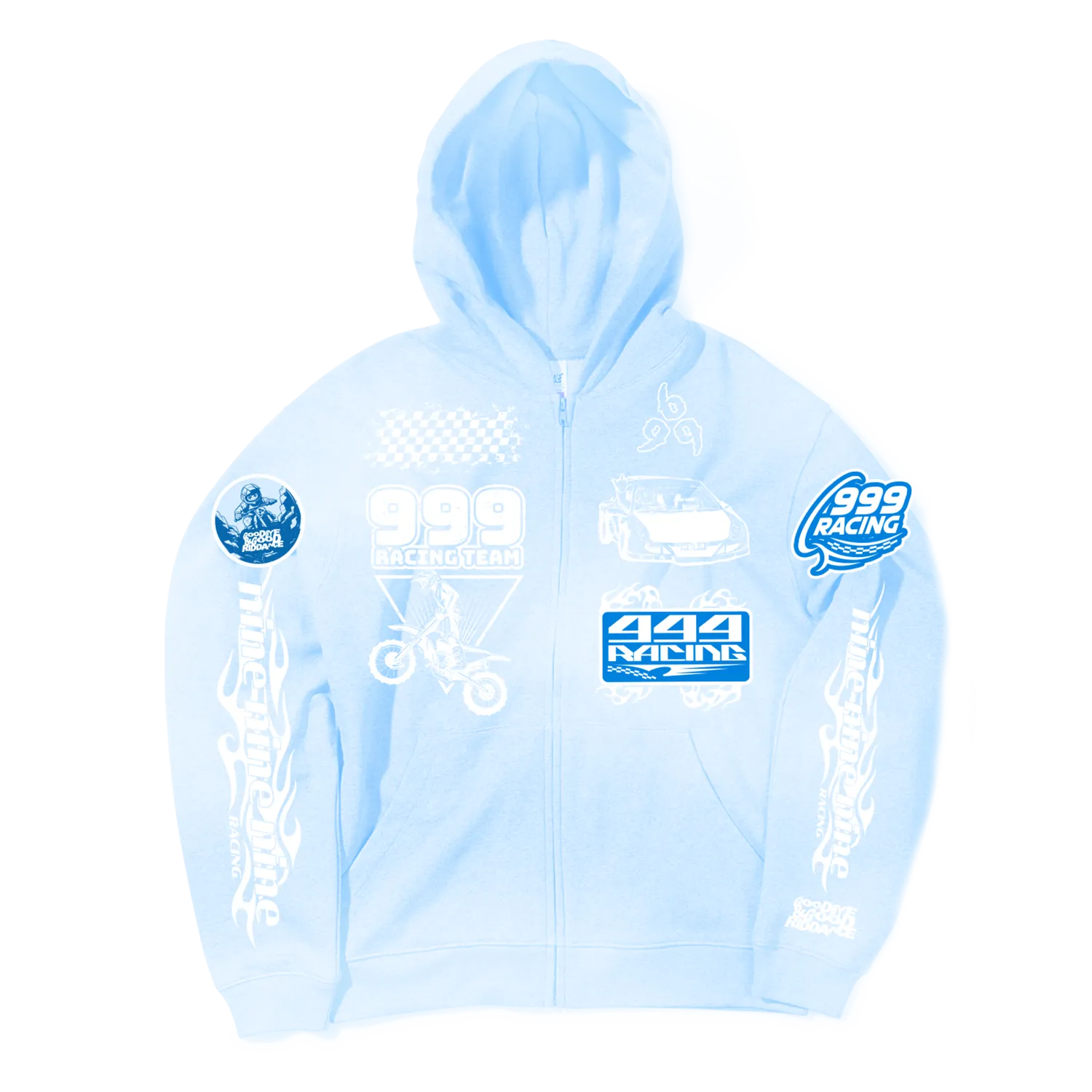 GOODBYE SKY RACE ZIP HOODIE