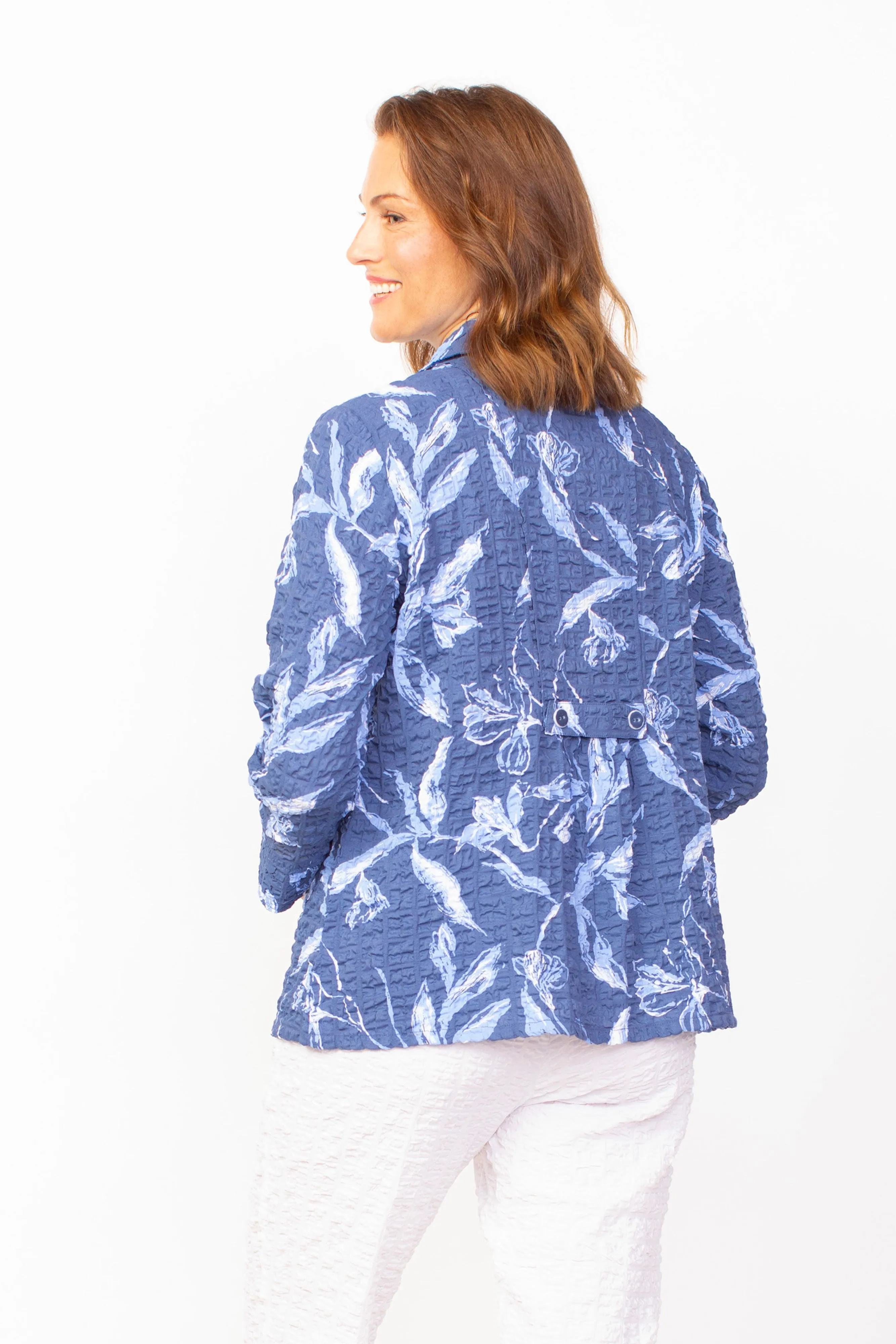 Habitat Pucker Weave Floral Retro Jacket - 23222