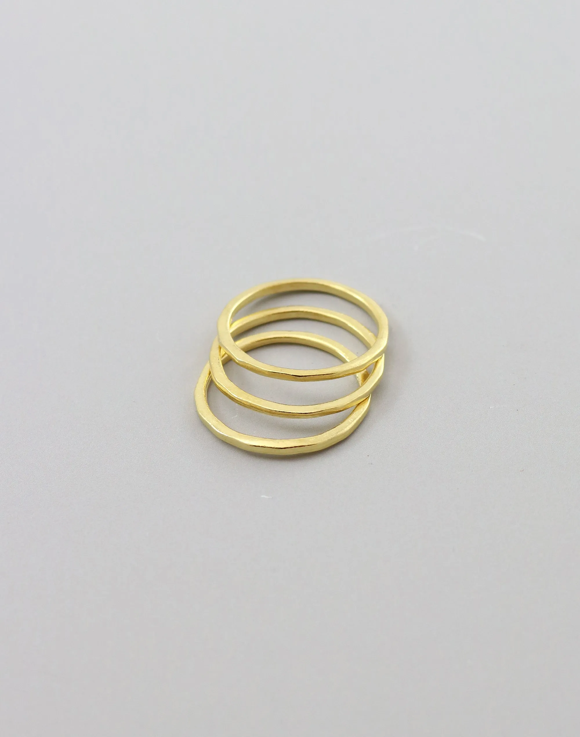 Hammered Ring, Size 8, (3pcs)