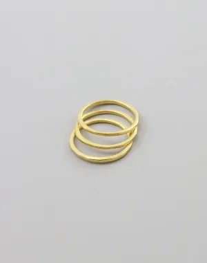 Hammered Ring, Size 8, (3pcs)