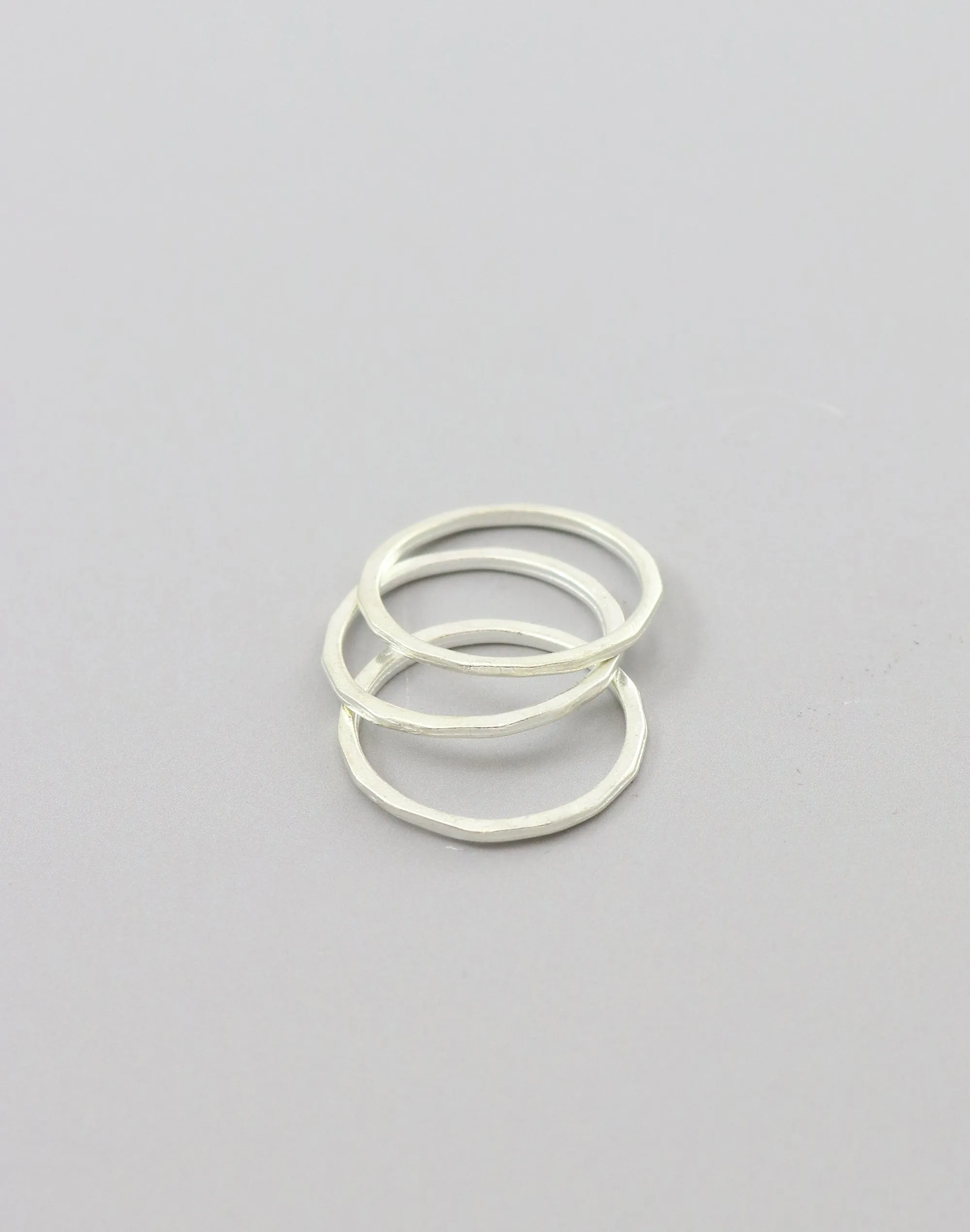 Hammered Ring, Size 8, (3pcs)