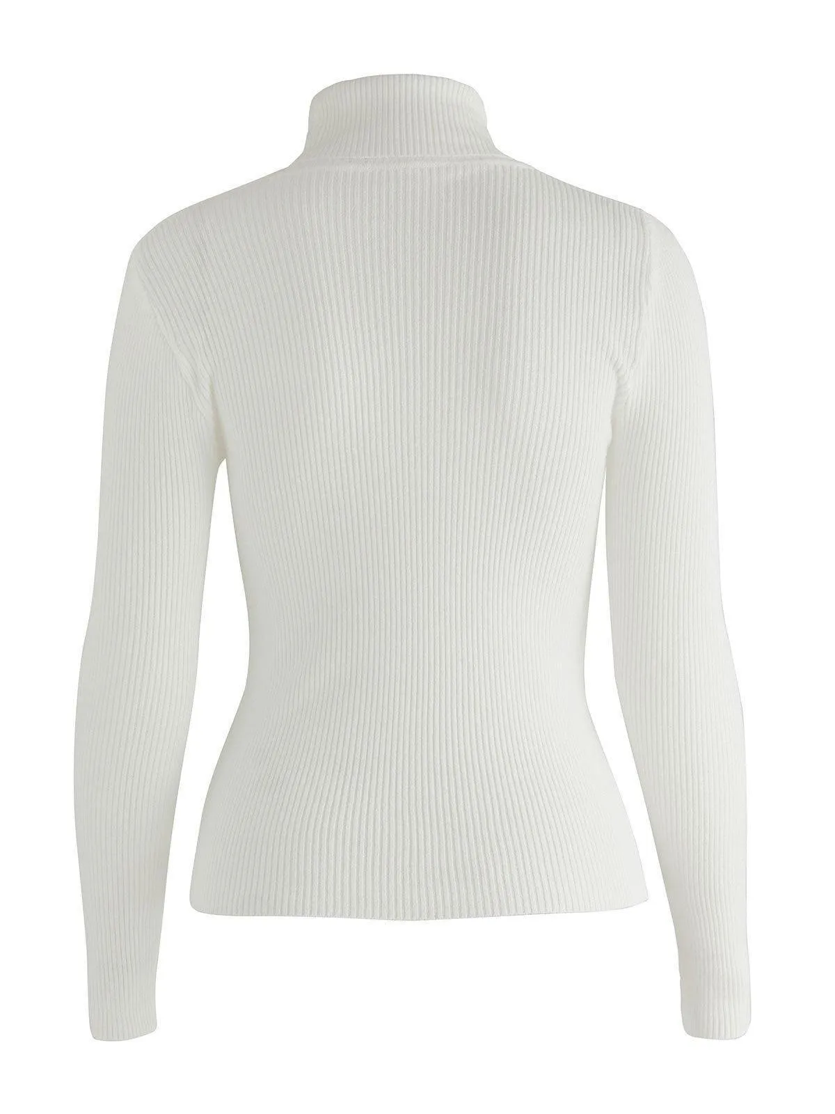 High Neck Jumper Knit Top