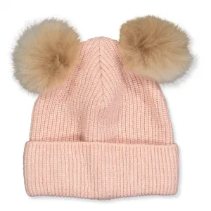 HUTTELIHUT Kids BIG PLYS Plush Hut Wool Hat - Dusty Rose