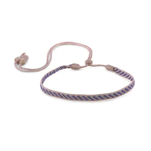 Izy n°2 Choker in Rose Gold Lavender Grey