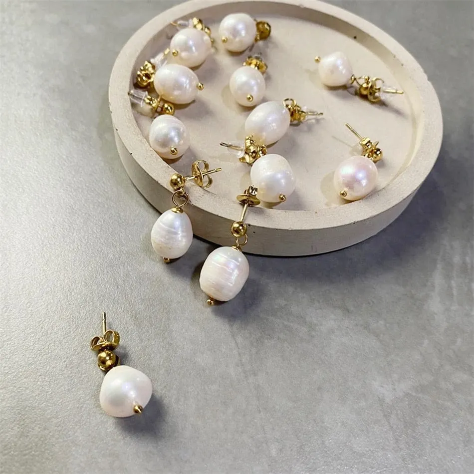 Large Pearl Earrings